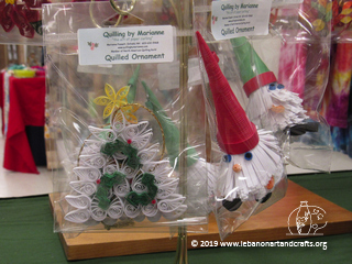 Marianne Fassett created these quilled ornaments