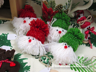 Erika Konkel made these Christmas ornaments