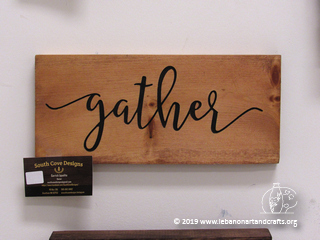 Garrick Ippolito made this gather wall sign
