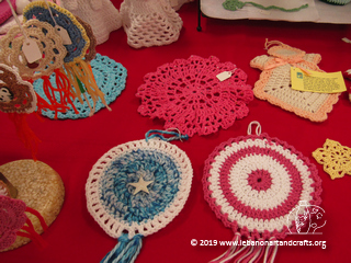Kay Mariotti crocheted these sun catchers
