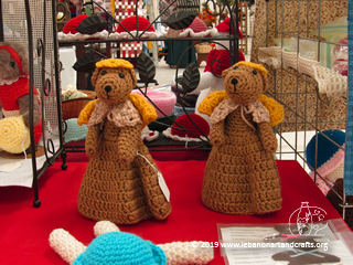 Kay Mariotti crocheted these angels
