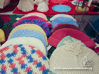 Kay Mariotti crocheted these warm hats

