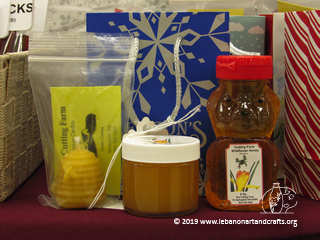 Susan Cutting produced the honey for these honey gift bags
