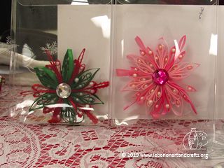 Lorraine Skowronski-Boggis made these beaded Christmas ornaments