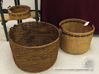 Carol Labounty made these storage baskets
