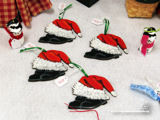 Santa boots Christmas ornaments