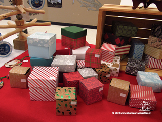 Hand-folded gift boxes