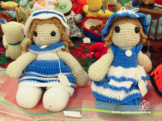 Crocheted stuffed dolls