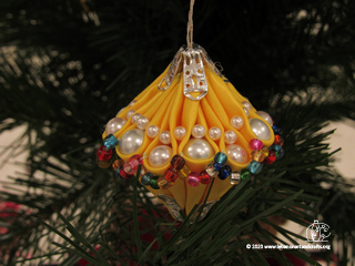 Beaded Christmas ornaments