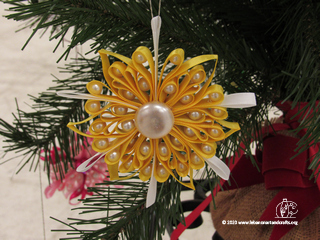 Beaded Christmas ornament