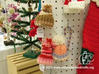 Crochet and knit Christmas ornaments