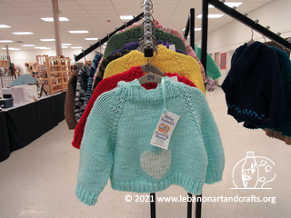 Hand-knit sweaters for children
