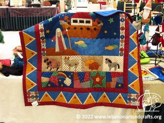 Child's flannel-backed quilt
