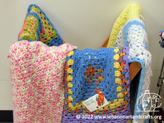 Crocheted baby blankets