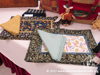 Place mats with matching napkins