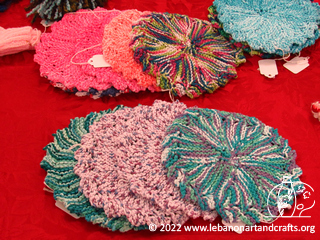 Martha George crocheted these hot pads
