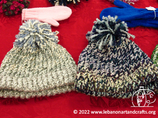Hand-knit hats