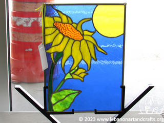 Sunflower stained glass