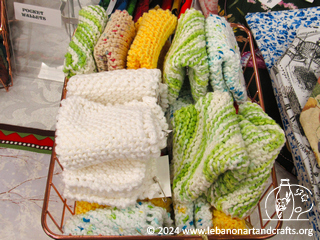 Hand knit dish cloths