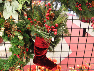 Christmas door hanging