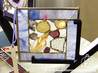 Shell and glass collage