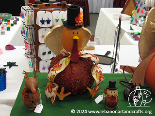 Thanksgiving and Christmas gourd figurines