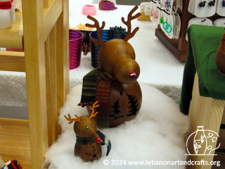 Sandra Dickau - reindeer gourds
