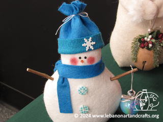 Felted snowman