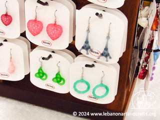 Surgical steel 3D printed earrings