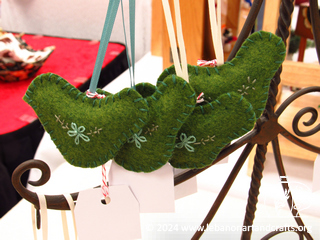 Dove felt ornaments