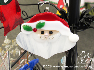 Glass Santa Claus ornament