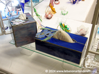 Stained glass Kleenex boxes