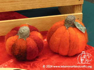 Needle felted pumpkin