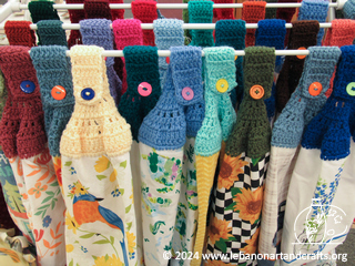 Crocheted kitchen towels