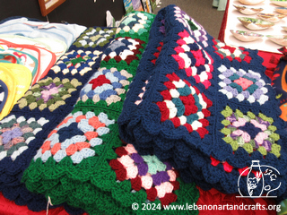 Hand crocheted lap afghans