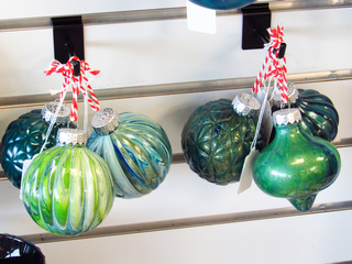 Christmas ornaments (fluid acrylic)