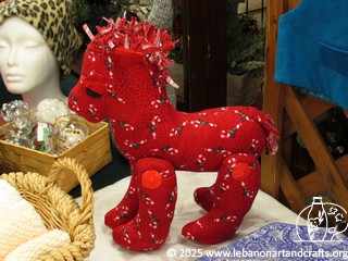 Stuffed red horse