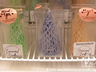 Christmas tree soy and coconut wax candles