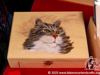 Tole-painted keepsake box