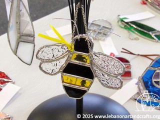 Kathleen Curwen - stained glass bumblebee