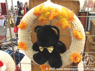 Kay Mariotti - crocheted fall wreath Kay Mariotti - crocheted fall wreath