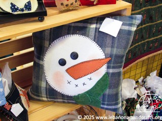 Snowman pillow
