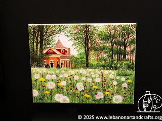 Landscape acrylic painting