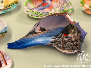 Deborah Carr - acrylic painted seashells Deborah Carr - acrylic painted seashells