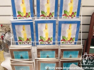 Watercolor matted holiday cards