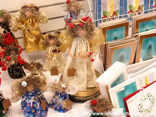Angel tree topper and tabletop decorations