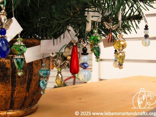 Beaded mini Christmas ornaments
