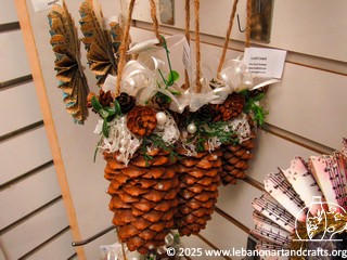 Pine cone ornaments